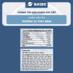 ASIAFOODS - Cháo Gấu Đỏ hương vị Thịt bằm, Cháo Thịt bằm Gấu Đỏ, Cháo gói ăn liền Gấu Đỏ vị Thịt bằm - 50g/gói - 00339