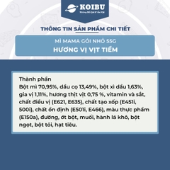 MAMA - Mì Mama gói nhỏ hương Mì vịt tiềm, Mì vịt tiềm ăn liền, Mì Thái Lan vị Mì vịt tiềm, Mì Mama vịt tiềm  - 55g/gói - 00256