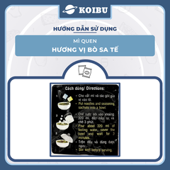 ACECOOK - Mì Quen hương vị Bò sa tế, Mì Quen bò sa tế, Mì Quen bò sate, Acecook Mì Queen Acecook - 82g/gói - 00846