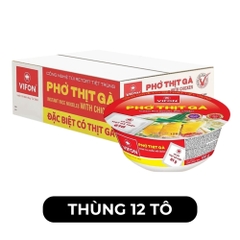 VIFON - Phở Vifon tô có gói thịt thật vị Gà, phở gà tô Vifon, phở Vifon tô ăn liền, phở tô Vifon - 120g/tô - 00175