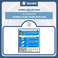 ACECOOK - Mì Doraemon hương vị bò cuộn phô mai, Mì ăn liền trẻ em, Mì Doremon bổ sung canxi, Mì gói Doraemon - 62g/gói - 00069