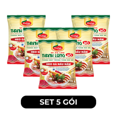 VINACATY - Mì ăn liền thanh long đỏ Caty hương vị Heo gà nấu nấm, Mì tôm thanh long đỏ Caty ăn liền - 70g/gói - 00569
