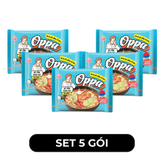 OTTOGI - Mì Oppa hương vị Tôm chua cay, Oppa mì tôm chua cay Oppa Hàn Quốc, Mì Oppa Hàn Quốc ăn liền - 65g/gói - 00248