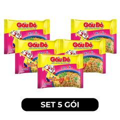 ASIAFOODS - Mì Gấu Đỏ hương vị Thịt bằm, Mì Thịt bằm Gấu Đỏ, Mì gói ăn liền Gấu Đỏ vị Thịt bằm - 63g/gói - 00329