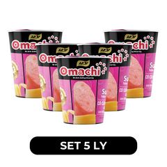 MASAN - Mì ly OMACHI có CÂY THỊT THẬT hương vị Sườn Hầm Ngũ Quả - Mì ly khoai tây ăn liền - 113g/ly - 00112