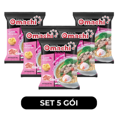 MASAN - Mì khoai tây Omachi hương vị Sườn Hầm Ngũ Quả, Mì Omachi sườn hầm ngũ quả, Mì Omachi gói - 80g/gói - 00115