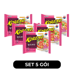 PALDO - Mì Koreno hương vị Tôm, Mì Koreno tôm Hàn Quốc, Mì tôm Koreno Hàn Quốc ăn liền, Mì Hàn Quốc - 100g/gói - 00398