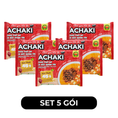 CÂY THỊ - Cháo Achaki hương vị Thịt bò cà rốt khoai tây, Cháo Cây Thị thịt bò cà rốt khoai tây - 72g/gói - 00635