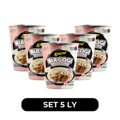 PALDO - Mì ly xào Koreno Bulgogi hương vị Carbonara, Mì trộn Koreno Bulgogi ly, Mì xốt kem Hàn Quốc - 65g/ly - 00605