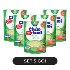 SG FOOD - Cháo tươi SG Food Baby hương vị Cá hồi & cải bó xôi, Cháo Cá hồi cải bó xôi SG Food Baby - 240g/gói - 00575