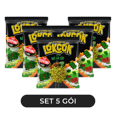 WORLD SPICE - Mì trộn LókCók hương vị Bò lá lốt, Mì trộn bò lá lốt LokCok, Mì ăn liền LokCok - 102g/gói - 00753