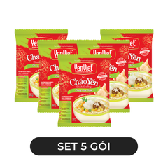 YENVIET - Cháo yến dinh dưỡng YenViet hương vị Chay rau nấm, Cháo Yến Việt ăn liền chay rau nấm - 50g/gói - 00601