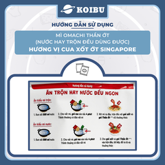 MASAN - Mì trộn Omachi Thần Ớt hương vị Cua xốt ớt Singapore, Omachi thần ớt mì cua xốt ớt Singapore - 125g/gói - 00850