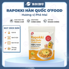 O’FOOD - Rapokki Hàn Quốc O’food hương vị Phô Mai, Tokbokki O'Food, Bánh gạo O'Food Hàn Quốc (146g/gói)