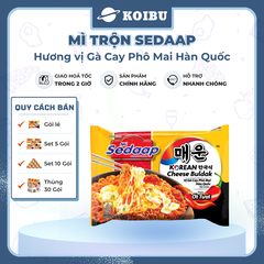 SEDAAP - Mì trộn Sedaap hương vị Gà cay phô mai Hàn Quốc, Mì trộn Gà cay phô mai Hàn Quốc Sedaap - 86g/gói - 00491