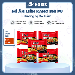 KANG SHI FU - Mì Kang Shi Fu hương vị Bò hầm, Mì Kang Shi Fu ăn liền, Mì ăn liền Trung Hoa - 106g/gói - 00746