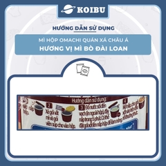MASAN - Mì hộp Omachi quán xá châu Á hương vị Bò Đài Loan, Hộp đồ ăn Omachi quán xá châu Á mì ăn liền - 95g/gói - 00805