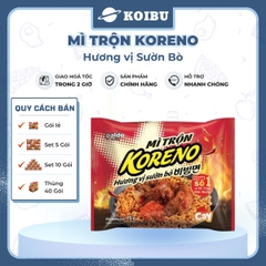 PALDO - Mì trộn Koreno hương vị Sườn bò, Koreno Mì trộn sườn bò Koreno, Mì Koreno Hàn Quốc ăn liền - 74g/gói - 00160