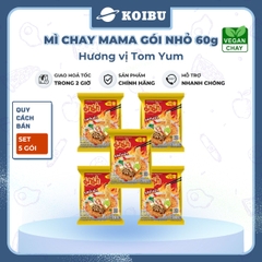 MAMA - Mì Mama gói nhỏ hương vị Chay Tomyum, Mama mì chay Tomyum Mama, Mì chay Ma Ma Thái Lan ăn liền - 55g/gói - 00839