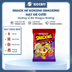 MASAN - Snack mì Kokomi Snacking hương vị Bò Wagyu nướng, Kokomi Snacking Bò Wagyu nướng ăn liềng - 70g/gói - 00896