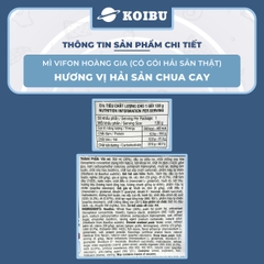 VIFON - Mì Hoàng Gia hương vị Hải Sản Chua Cay (có gói hải sản thật), Mì Hải sản Vifon Hoàng Gia - 130g/gói - 00215