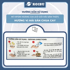 VIFON - Mì Hoàng Gia hương vị Hải Sản Chua Cay (có gói hải sản thật), Mì Hải sản Vifon Hoàng Gia - 130g/gói - 00215