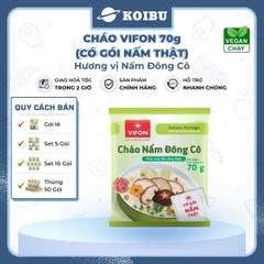 VIFON - Cháo Vifon 70g hương vị Nấm đông cô (có gói nấm thật), Vifon Cháo nấm đông cô, Cháo nấm Vifon - 70g/gói - 00155