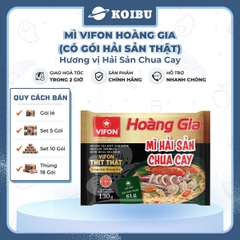 VIFON - Mì Hoàng Gia hương vị Hải Sản Chua Cay (có gói hải sản thật), Mì Hải sản Vifon Hoàng Gia - 130g/gói - 00215