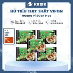 VIFON - Hủ tiếu thịt thật Vifon hương vị Sườn heo (có gói thịt thật), Hủ tíu Sườn heo thịt thật - 90g/gói - 00855