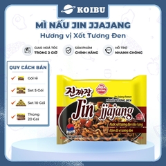 OTTOGI - Mì nấu Jin Jjajang hương vị trộn Xốt tương đen, Mì Sốt tương đen Jin, Mì trộn Jin Jjajang - 135g/gói - 00529