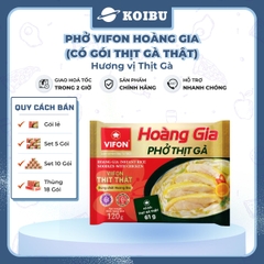 VIFON - Phở Thịt gà Hoàng Gia (có gói thịt gà thật), Phở Hoàng Gia Thịt gà, Phở gà Vifon Hoàng Gia - 120g/gói - 00177