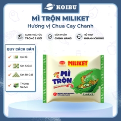COLUSA - Mì trộn Miliket hương vị Chua cay chanh, Mì trộn chua cay chanh Miliket, Mì Miliket trộn - 117g/gói - 00551