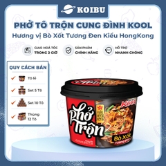 AFOTECH - Phở trộn Cung Đình Kool tô bò tương đen kiểu Hồng Kông - Phở Cung Đình Kool tô trộn bò tương đen Hongkong - Tô Cung Đình Kool phở ăn liền (Micoem) - 80g/tô - 00323