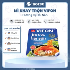 VIFON - VIFON - Mì khay trộn Vifon hương vị Hải Sản (có gói xốt Hải sản), Mì xào hải sản Vifon khay - 90g/khay - 00239