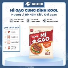 AFOTECH - Mì gạo Cung Đình Kool Bò hầm kiểu Đài Loan, Mì gạo Bò hầm Đài Loan Cung Đình Kool gói - 75g/gói - 00304