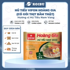 VIFON - Hủ tiếu Hoàng Gia hương vị Hủ tiếu nam vang (có thịt thật), Hủ tiếu nam vang Vifon Hoàng Gia - 120g/gói - 00167