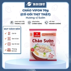 VIFON - Cháo Vifon 70g hương vị Sườn (có gói thịt sườn thật), Cháo sườn Vifon Cháo thịt sườn Vifon - 70g/gói - 00156