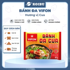 VIFON - Bánh đa Vifon hương vị cua, bánh đa cua Vifon, bánh đa Vifon vị cua - 60g/gói - 00137