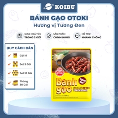 OTOKI - Bánh gạo Otoki hương vị Tương đen, Bánh gạo Tương đen Otoki Jin, Bánh gạo tương đen Jin Ottogi - 164g/gói - 00689