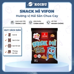 VIFON - Snack mì Vifon hương vị Hải Sản Chua Cay - Vifon Snack Hải sản chua cay ăn liền - 30g/gói - 00199