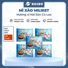 COLUSA - Mì xào Miliket hương vị hải sản Cù Lao, Mì xào ăn liền Miliket, Mì trộn hải sản Cù Lao Miliket - 85g/gói - 00852