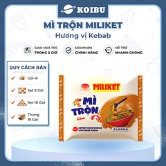COLUSA - Mì trộn Miliket hương vị Kebab, Mì trộn Kebab Miliket, Mì Miliket trộn Kebab ăn liền - 117g/gói - 00556