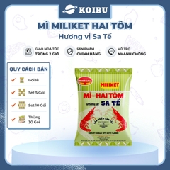 COLUSA - Mì giấy Miliket Hai Tôm gói vị Sa tế, Mì tôm hiệu Hai Tôm Miliket hiệu 2 Tôm Colusa ăn liền - 70g/gói - 00096