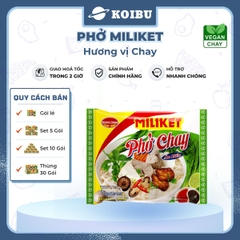 COLUSA - Phở Miliket hương vị Chay, Phở Miliket chay, Miliket phở gói hương vị chay, Phở ăn liền chay - 60g/gói - 00100
