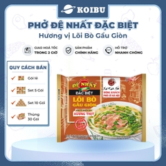 ACECOOK - Đệ Nhất phở đặc biệt lõi bò gầu giòn (không thịt), phở bò Đệ Nhất lõi bò gàu giòn ăn liền - 67g/gói - 00513
