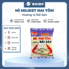 COLUSA - Mì giấy Miliket Hai Tôm gói vị Hải sản, Mì tôm hiệu Hai Tôm Miliket hiệu 2 Tôm Colusa - 70g/gói -00095