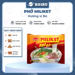 COLUSA - Phở Bò Miliket, Phở Miliket bò, Phở bò gói Miliket, Phở bò ăn liền, Phở vị bò Miliket - 60g/gói - 00098