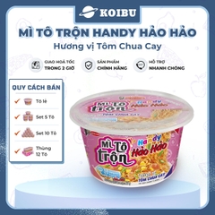 ACECOOK - Mì trộn tô tô Handy Hảo Hảo hương vị tôm chua cay - 93g/tô - 00076