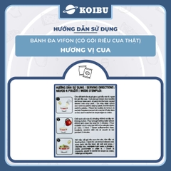 VIFON - Bánh đa Vifon cua thật, bánh đa cua thịt thật Vifon , bánh đa có gói cua thật Vifon - 90g/gói - 00009