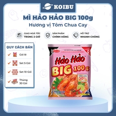 ACECOOK - Mì Hảo Hảo Big 100 Tôm Chua Cay - Mì Big 100 Hảo Hảo, Mì gói Big 100 tôm chua cay - 100g/gói - 00485